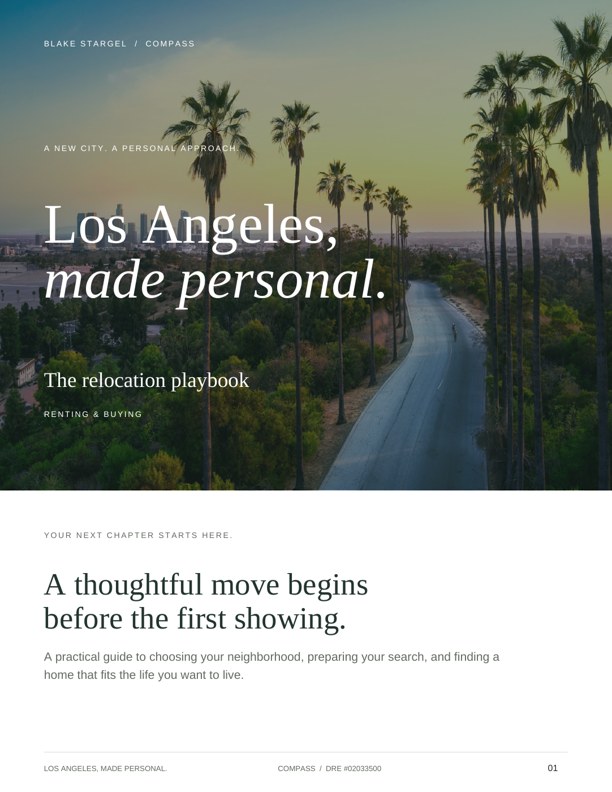 Moving to Los Angeles Playbook cover